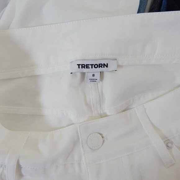 TRETORN pants cropped ankle golf sports slim cuffed sporty athletic white 8 - Picture 9 of 10